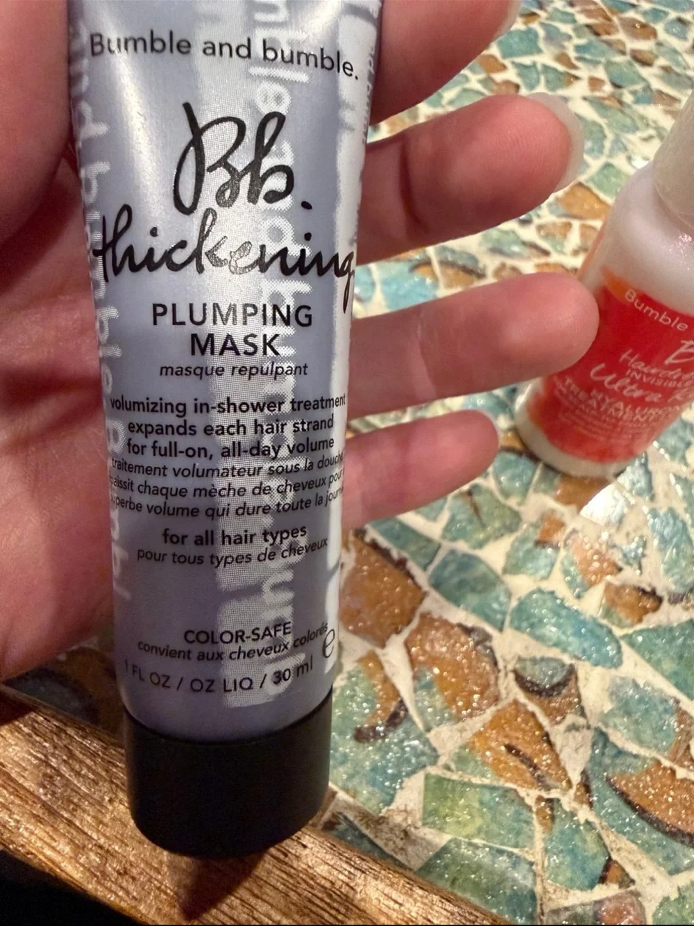 Bumble and Bumble Thickening Plumping Mask and Hyaluronic Treatment Lotion Set